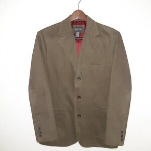 Olive Brown Blazer Jacket * St John's Bay * EUC * Twill Sport Coat * 3 Button